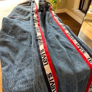 Levi's with red white and blue Levi's stripe